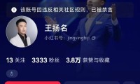 百万粉丝抖音卖课网红偷税漏税被罚231万“王扬名”抖音账号已被禁言